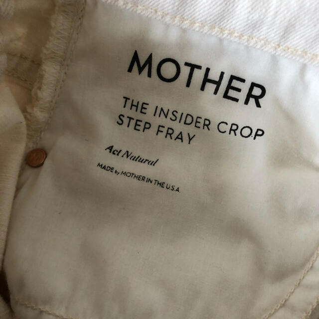 【MOTHER/マザー】 NATURAL INSIDER CROP  25 3