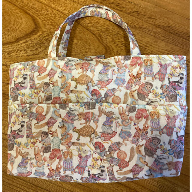 リバティ ハンドメイド バッグインバッグ ハンドメイドのファッション小物(バッグ)の商品写真