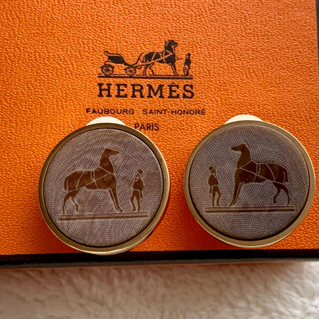 HERMES エルメス コロゾ イヤリング ゴールド ヴィンテージ 未使用品