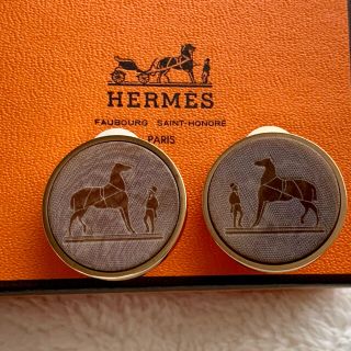 エルメス(Hermes)のHERMES エルメス  コロゾ イヤリング ゴールド ヴィンテージ 未使用品(イヤリング)