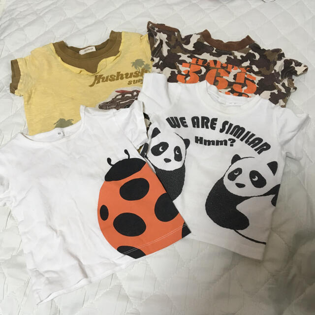 MUJI (無印良品)(ムジルシリョウヒン)のTシャツ80サイズ セット売り キッズ/ベビー/マタニティのベビー服(~85cm)(Ｔシャツ)の商品写真