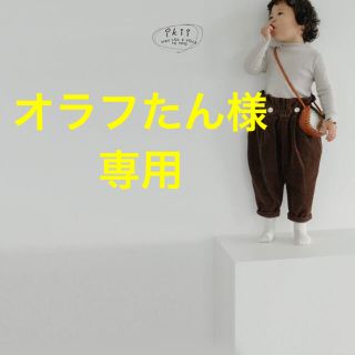 ikii  ボタンコーデュロイパンツ　Mサイズ　韓国子供服(パンツ/スパッツ)