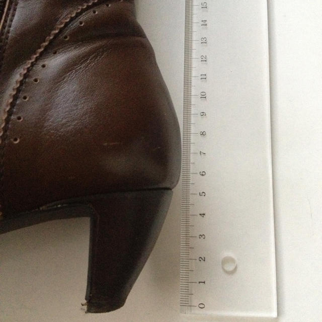 ファスナー付き編み上げブーツ☆24cm レディースの靴/シューズ(ブーツ)の商品写真