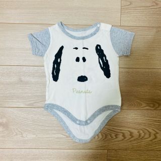 スヌーピー(SNOOPY)のスヌーピー　70 ロンパース　半袖　夏　ベビー服　洋服　カバーオール(ロンパース)