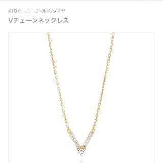 アーカー(AHKAH)のAHKAH Vチェーンネックレス(ネックレス)