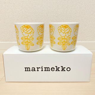 マリメッコ(marimekko)のマリメッコ　ヴィヒキルース　イエロー　ラテマグ　(食器)