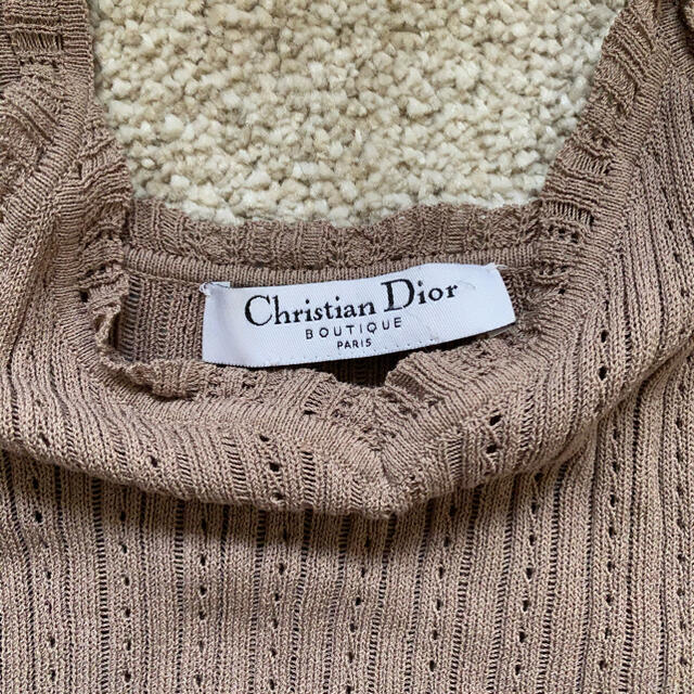 Christian Dior(クリスチャンディオール)のChristian Dior♡ ノースリーブクロップドトップス レディースのトップス(タンクトップ)の商品写真