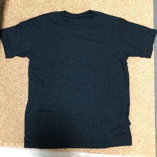 ユニクロ(UNIQLO)の黒　半袖Tシャツ　メンズ　XL  UNIQLO(Tシャツ/カットソー(半袖/袖なし))