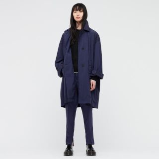 UNIQLO ジルサンダー オーバーサイズライトコート Sサイズ ネイビー