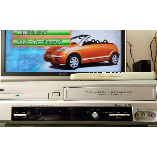 三菱電機(ミツビシデンキ)のVHS DVD一体型 ]デッキ 三菱 スマホ/家電/カメラのテレビ/映像機器(DVDプレーヤー)の商品写真