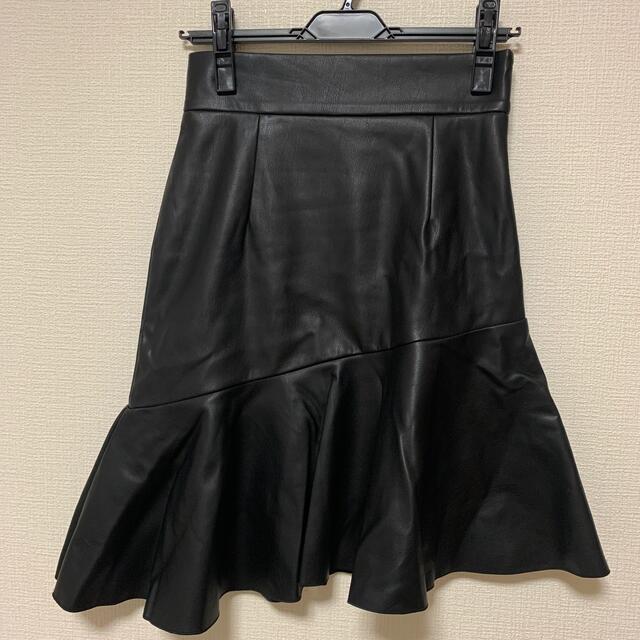 DOUBLE STANDARD CLOTHING(ダブルスタンダードクロージング)のマリ様専用★フェイクレザースカート レディースのスカート(ミニスカート)の商品写真