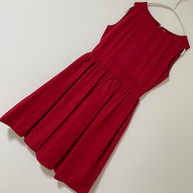 cherry Ann(チェリーアン)のチェリーアン　赤　レッド　ワンピース　パーティー　ドレス レディースのフォーマル/ドレス(ミディアムドレス)の商品写真