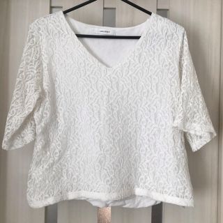 マウジー(moussy)のmoussy  トップス半袖レースTシャツ　カットソー(Tシャツ(半袖/袖なし))