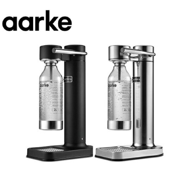 【新品】アールケ AARKE カーボネーター2 炭酸水メーカースチールシルバーAA-1002