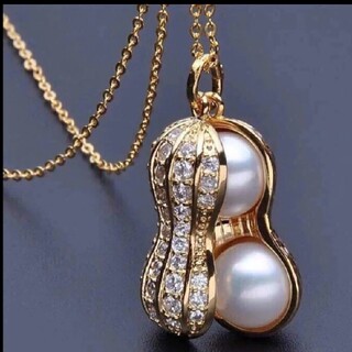真珠のピーナッツ ネックレス(ネックレス)