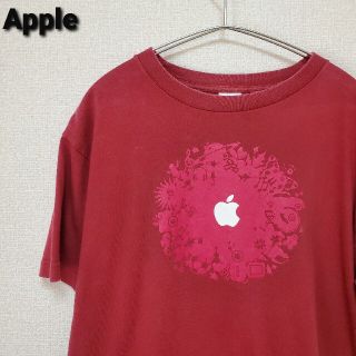 希少デザイン　OLD Apple アップル　ビッグロゴ Tシャツ 企業(Tシャツ/カットソー(半袖/袖なし))