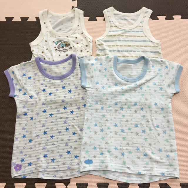 肌着＊4枚セット＊100 キッズ/ベビー/マタニティのキッズ服男の子用(90cm~)(下着)の商品写真