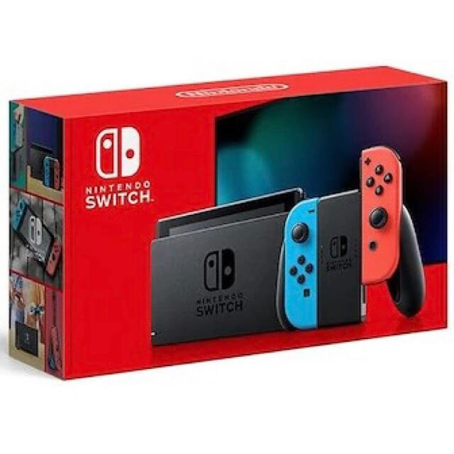 任天堂(ニンテンドウ)の任天堂Switch ネオンカラー　新品未開封 エンタメ/ホビーのゲームソフト/ゲーム機本体(家庭用ゲーム機本体)の商品写真