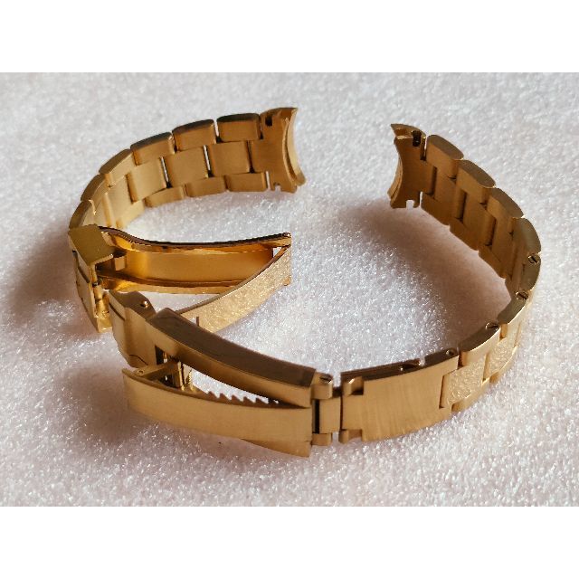【日本産】 ROLEX - 新品 ステンレス時計ベルト ゴールド  社外品（傷あり） 金属ベルト