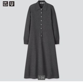 ユニクロ(UNIQLO)のメリノブレンドポロワンピース（長袖）UNIQLO  ユニクロ(ロングワンピース/マキシワンピース)