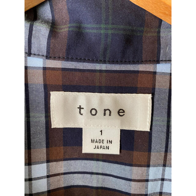 TONE OPEN COLLAR CHECK SHIRT チェックシャツ メンズのトップス(シャツ)の商品写真