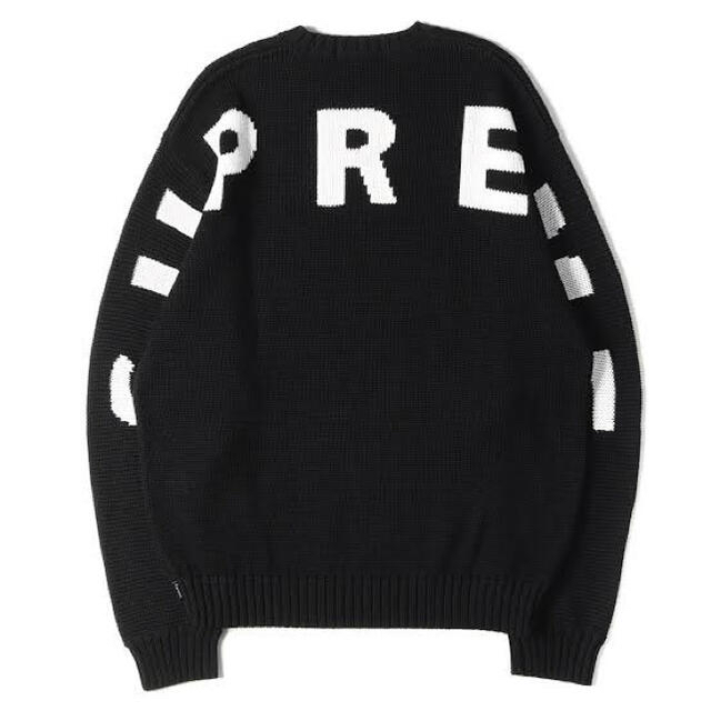 ニット/セーターSupreme Back Logo Sweater Black L