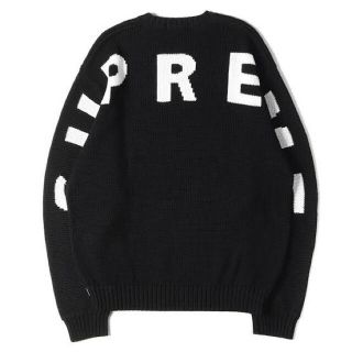 シュプリーム(Supreme)のSupreme Back Logo Sweater Black L(ニット/セーター)