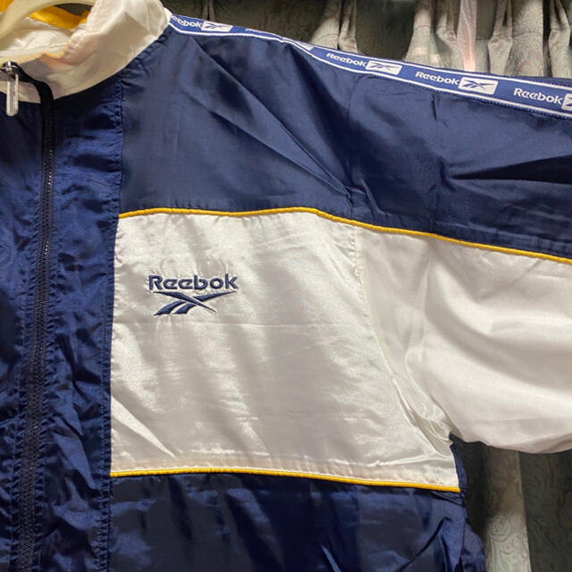 Reebok リーボック 90s ナイロンジャケット ジャージ ネイビー 紺