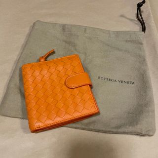 ボッテガヴェネタ(Bottega Veneta)のBOTTEGA VENETA 折り財布☆オレンジ　未使用品(財布)