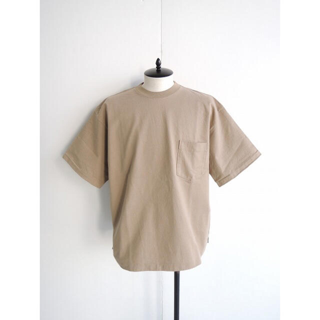 AURALEE STAND-UP TEE beige size3Tシャツ/カットソー(半袖/袖なし)