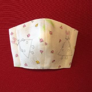 夏用  私のワンピース　子供用小さめ　涼感マスク  インナーマスク　ハンドメイド(その他)