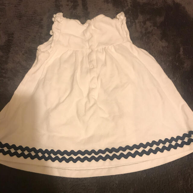 PETIT BATEAU(プチバトー)のプチバトー　12m 74cm ワンピース　カーディガン  キッズ/ベビー/マタニティのベビー服(~85cm)(ワンピース)の商品写真