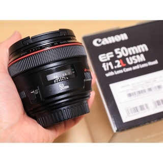 キヤノン(Canon)の【美品です】Canon EF50mm f1.2l usm(レンズ(単焦点))