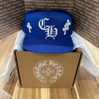 新作 レア オンライン限定 クロムハーツ 6-panel クロスパッチ キャップ