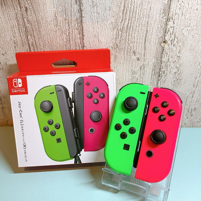 美品 人気カラー スプラトゥーン Switch 左右セット ジョイコン