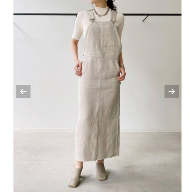 L'Appartement DEUXIEME CLASSE(アパルトモンドゥーズィエムクラス)のunion launchユニオンランチ Linen Over All Skirt レディースのパンツ(サロペット/オーバーオール)の商品写真