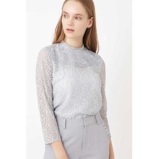 JILLSTUART - 美品 JILLSTUARTジュリアンレースブラウス スカイ