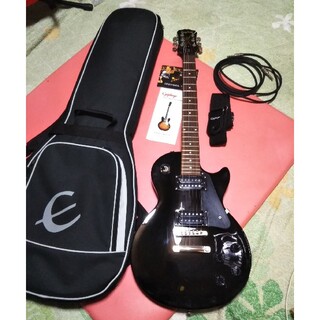 エピフォン(Epiphone)のさだ様専用Epiphoneレスポールスタジオブラックセットネック、グローバーペグ(エレキギター)