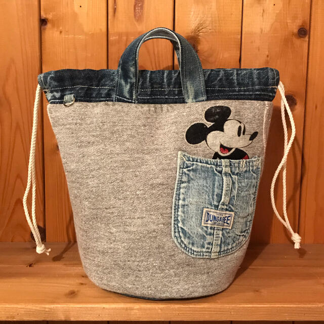 saさま専用です☆デニムリメイク巾着トートバッグの通販 by LITTLE ONE saさま専用です☆デニムリメイク巾着トートバッグの通販 by LITTLE ONE