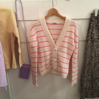 ミュウミュウ(miumiu)のmiumiu cardigan.(カーディガン)