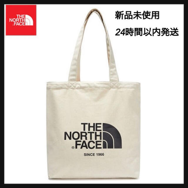 THE NORTH FACE(ザノースフェイス)のノースフェイス トートバッグ ライトベージュ 韓国限定 コットン シンプル 新品 レディースのバッグ(トートバッグ)の商品写真