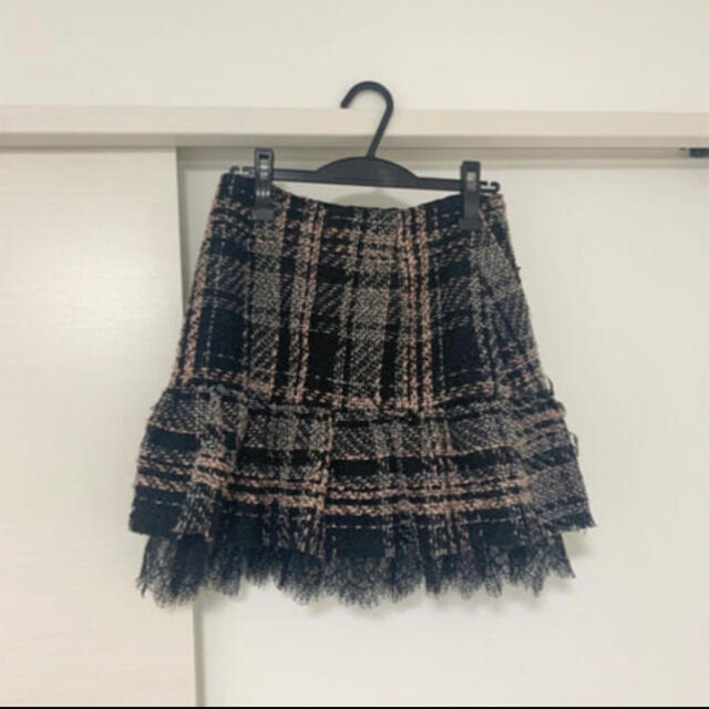 SNIDEL(スナイデル)のzara ツイードレーススカート レディースのスカート(ひざ丈スカート)の商品写真
