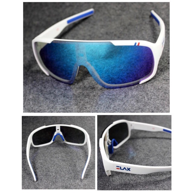 スポーツサングラス　サングラスメガネ　DIY  UV400 マルチカラー　白 メンズのファッション小物(サングラス/メガネ)の商品写真