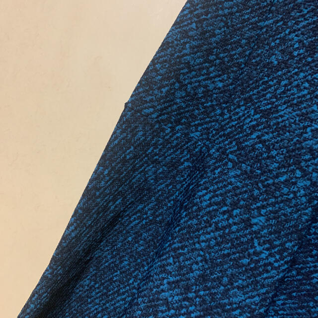 美品♡ANAYI アナイ♡アートピケツィーディプリントフレアワンピース 黒 青緑