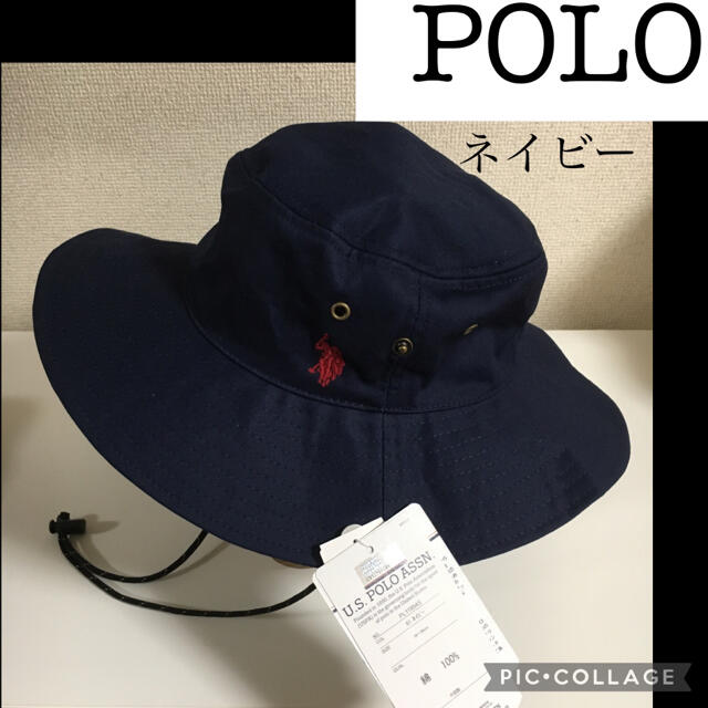 OUTDOOR PRODUCTS(アウトドアプロダクツ)の新作★ポロ　サファリハット　u.s.polo assn. ネイビー レディースの帽子(ハット)の商品写真