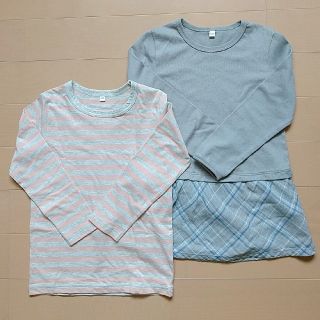 ムジルシリョウヒン(MUJI (無印良品))の無印良品 長袖Tシャツ120cm２枚セット(Tシャツ/カットソー)