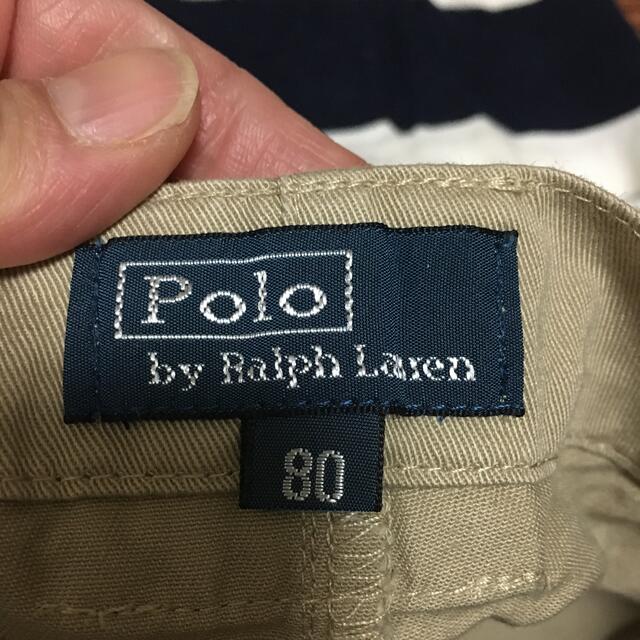 POLO RALPH LAUREN(ポロラルフローレン)のラルフローレン　ポロシャツ&ショートパンツセット キッズ/ベビー/マタニティのベビー服(~85cm)(シャツ/カットソー)の商品写真