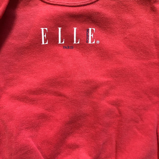 ELLE(エル)のELLE トレーナー　赤色 キッズ/ベビー/マタニティのベビー服(~85cm)(トレーナー)の商品写真