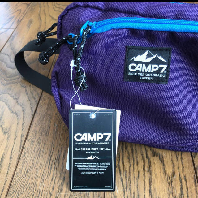 【新品】CAMP7  サコッシュ　パープル メンズのバッグ(ボディーバッグ)の商品写真