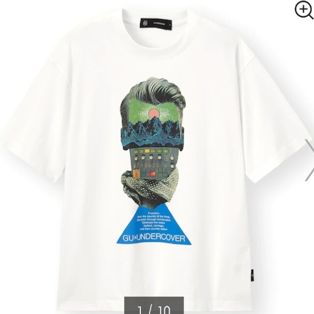 UNDERCOVER(アンダーカバー)の【XXL】白 GU × アンダーカバー Tシャツ オンライン限定サイズ メンズのトップス(Tシャツ/カットソー(半袖/袖なし))の商品写真